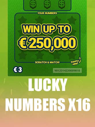 Lucky Numbers x16